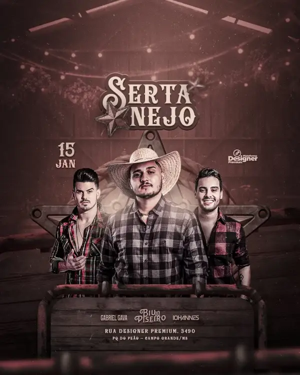 FLYER SERTANEJO - PSD SERTANEJO - CANVA SERTANEJO - psd agenda semanal - psd agenda - flyer artista - designi - psd free - psd editável - png - icon instragram - designer premium - psd flyer - canva