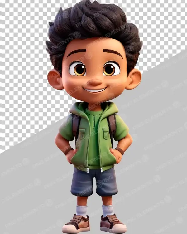 PERSONAGEM 3D KIDS BAIXAR PNG 3D 2