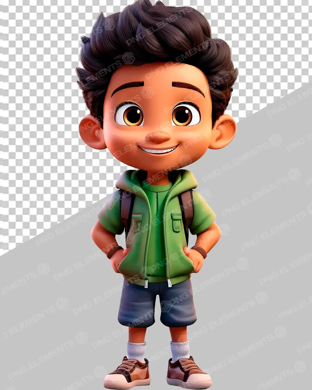 PERSONAGEM 3D KIDS BAIXAR PNG 3D 2