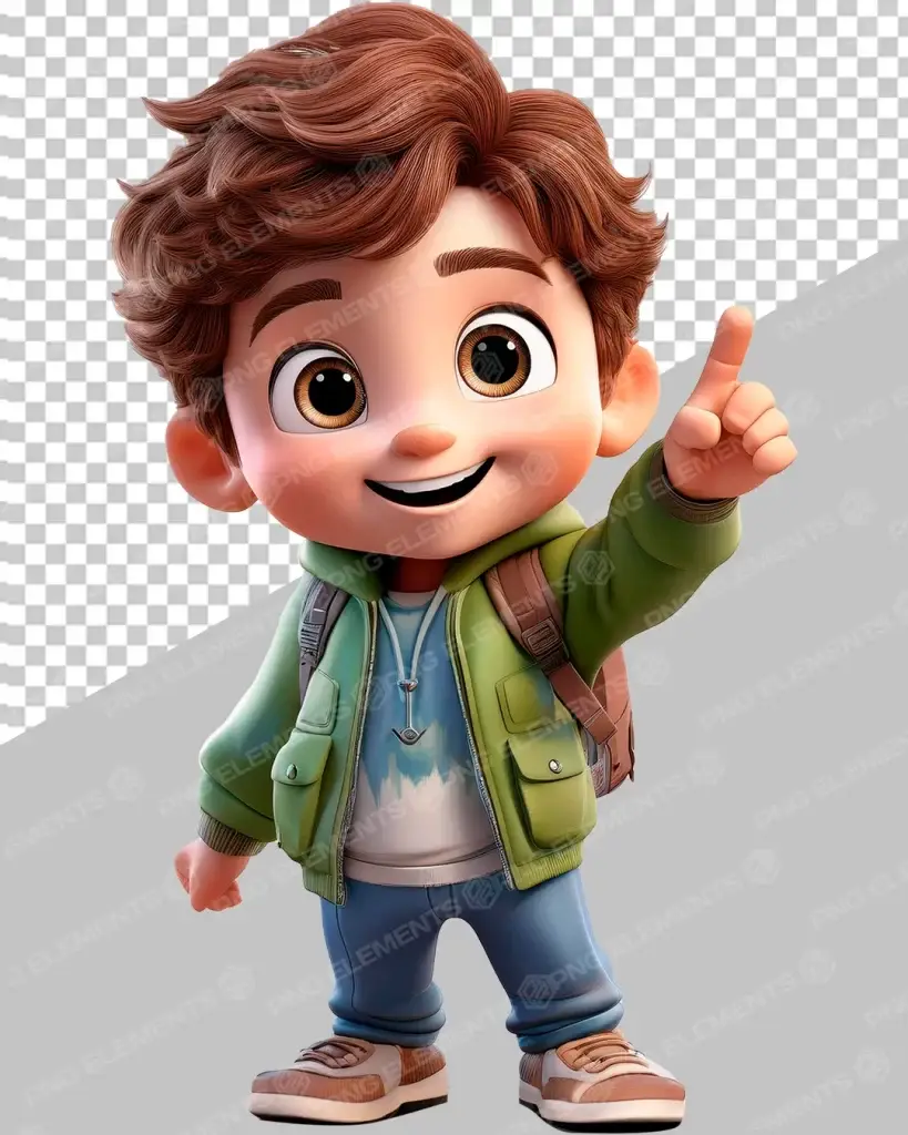 PERSONAGEM 3D KIDS BAIXAR PNG 3D 3