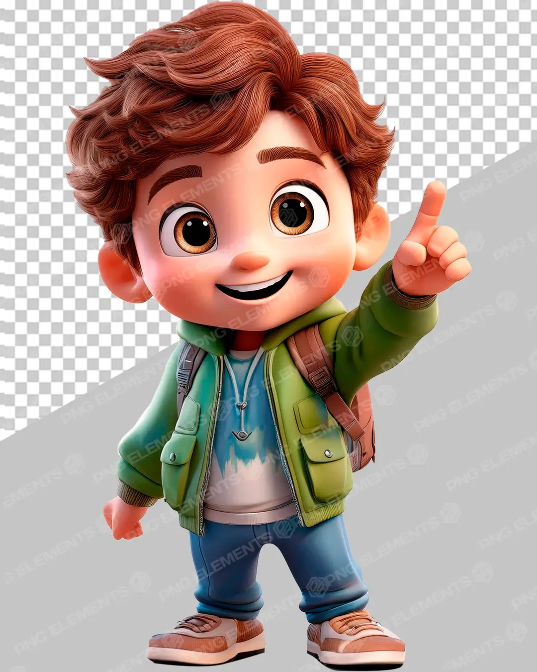 PERSONAGEM 3D KIDS BAIXAR PNG 3D 3