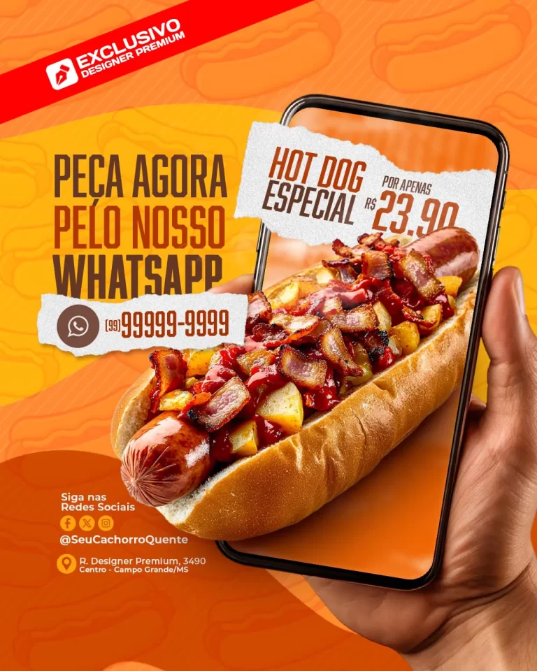 CACHORRO QUENTE EM PNG - HOT DOG - RESTAURANTE - IFOOD - DELIVERY - PSD FREE - PSD EDITAVEL - FREE PNG - DESIGNER PREMIUM - PSD FLYER - CANVA