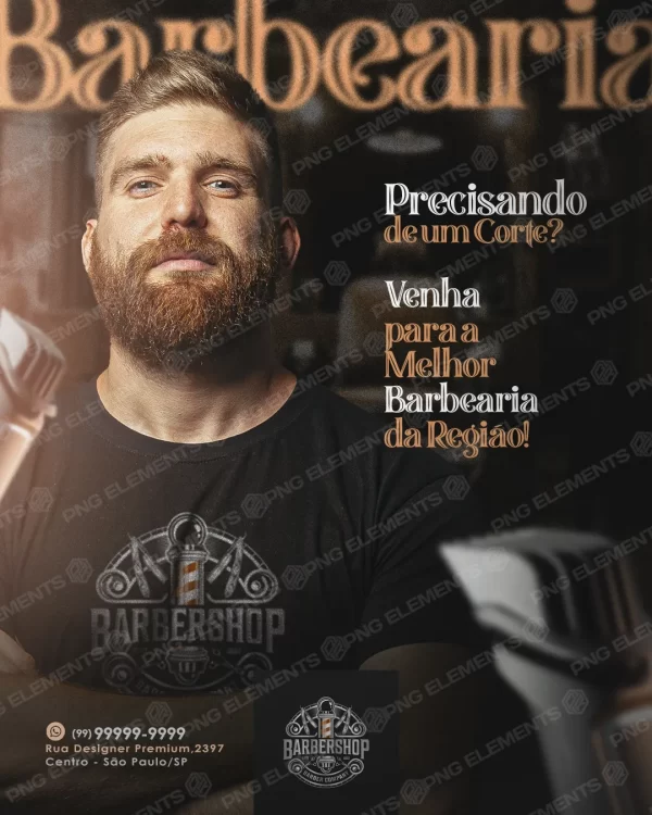 PSD BARBEARIA - PSD FREE - NEGOCIO LOCAL - PSD FLYER - ELEMENTO PNG - ICON INSTAGRAM - REDE SOCIAL - MIDIA SOCIAL