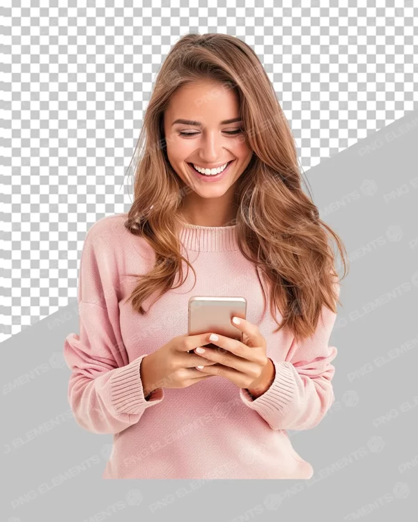 MULHER COM CELULAR NA MAO PNG - LOJA - OFERTA - PSD FREE - PSD EDITAVEL - FREE PNG - DESIGNER PREMIUM - PSD FLYER - CANVA