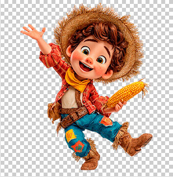 MASCOTE 3D SÃO JOÃO ELEMENTO PNG SÃO JOÃO FESTA JUNINA 3_