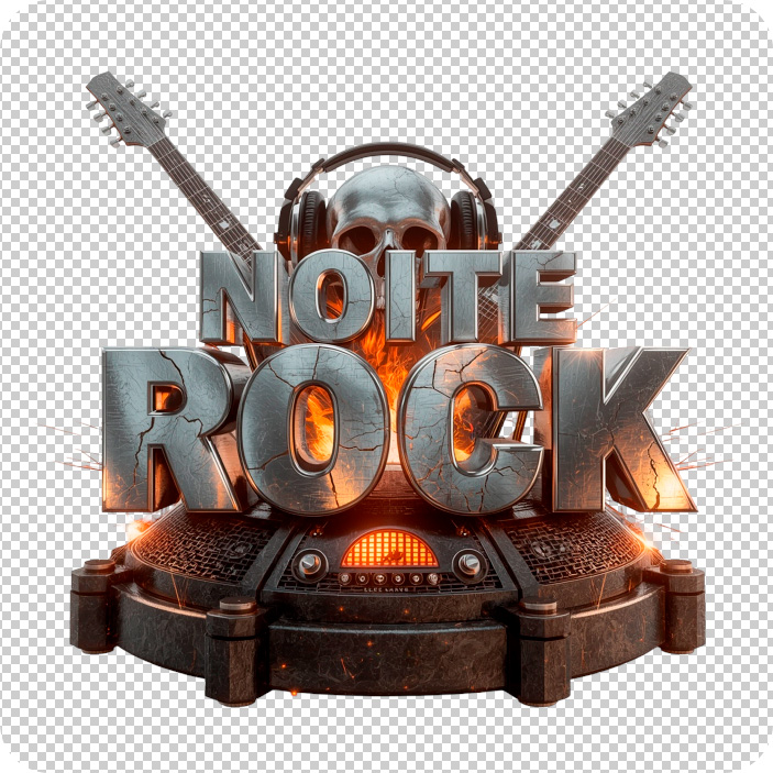 Selo 3D criado com inteligência artificial Leonardo AI com os temas futebol e rock, prontos para baixar em PNG