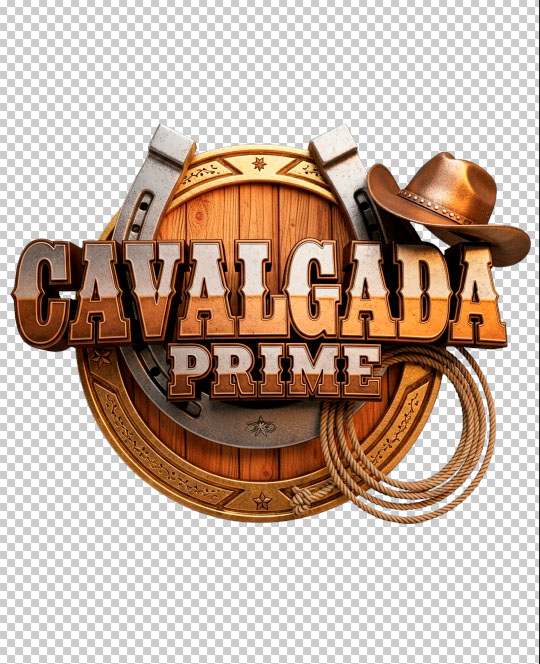 png selo 3d cavalgada prime